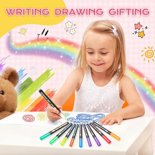 Glitter Outline Paint Markers