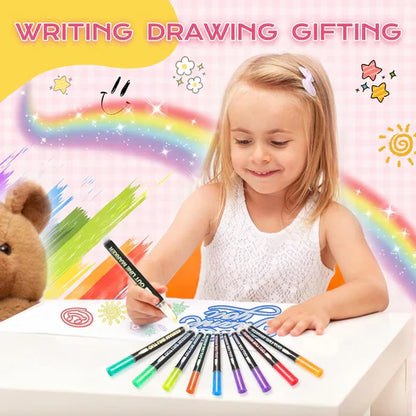 Glitter Outline Paint Markers